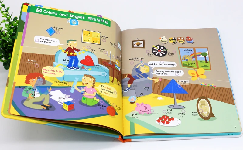 Go English Big Pictures 3-12 years old kis touch sound English E-books children lerning  English language