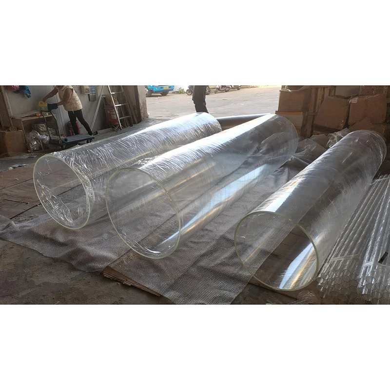 10mm 30mm 60mm  Large Diameter Transparent Plastic Circular Tube Pipe