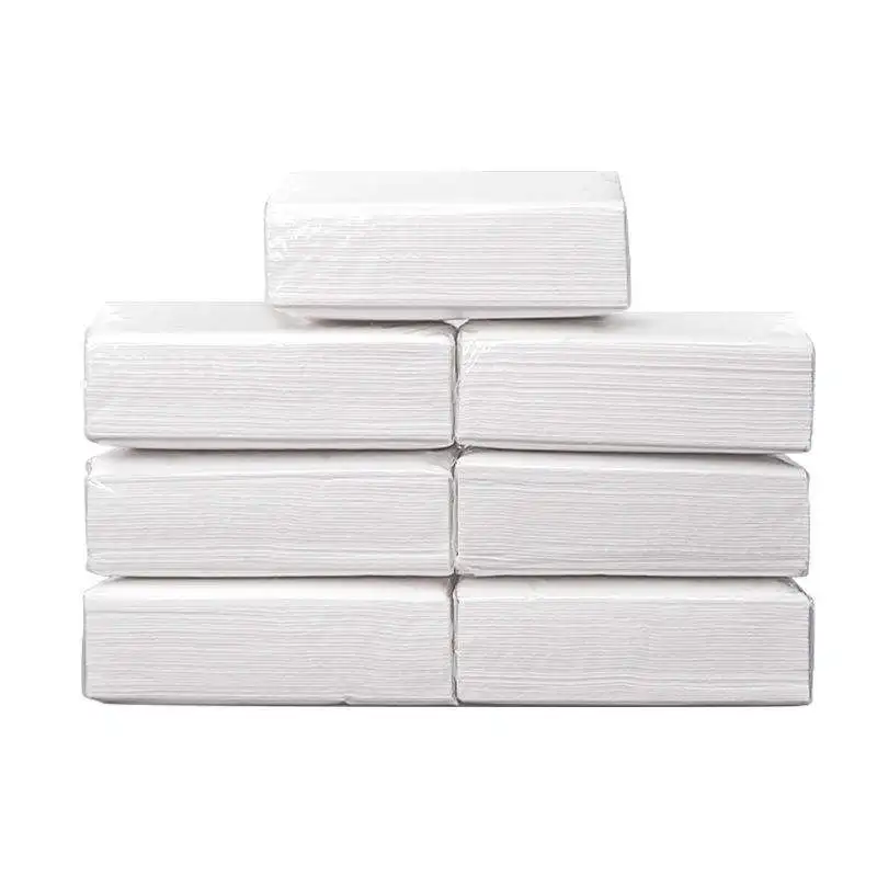 3 Ply Soft Facial Disposable Restaurant Transparent Packaging Napkins Cleaning Commercial Tissue