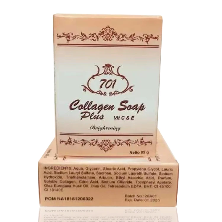 Dark Black Skin Lightening Soap Collagen Whitening Soap Plus Vit C & E Glycerin Brighten Face Body Skin Bleaching Soap