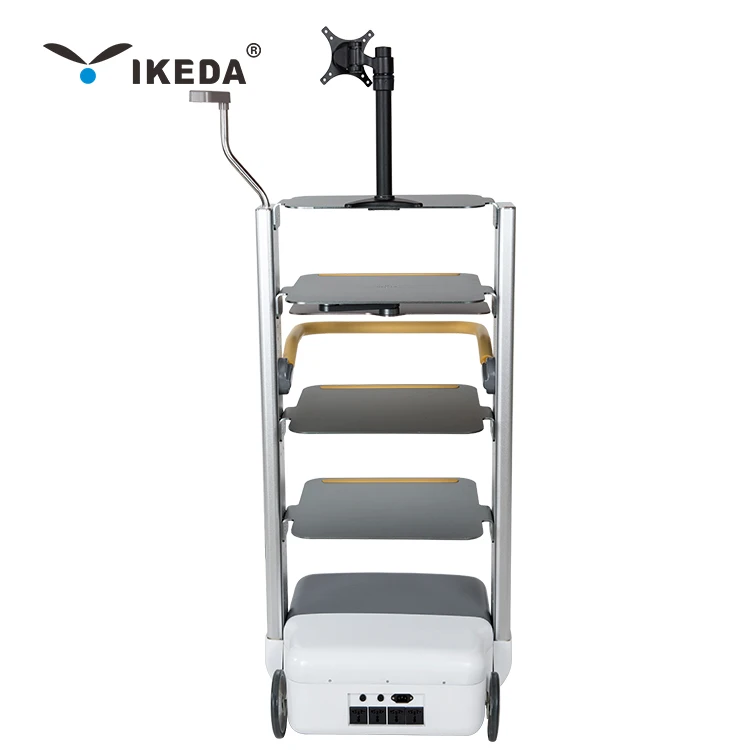Height adjustable trolley for camera endoscope