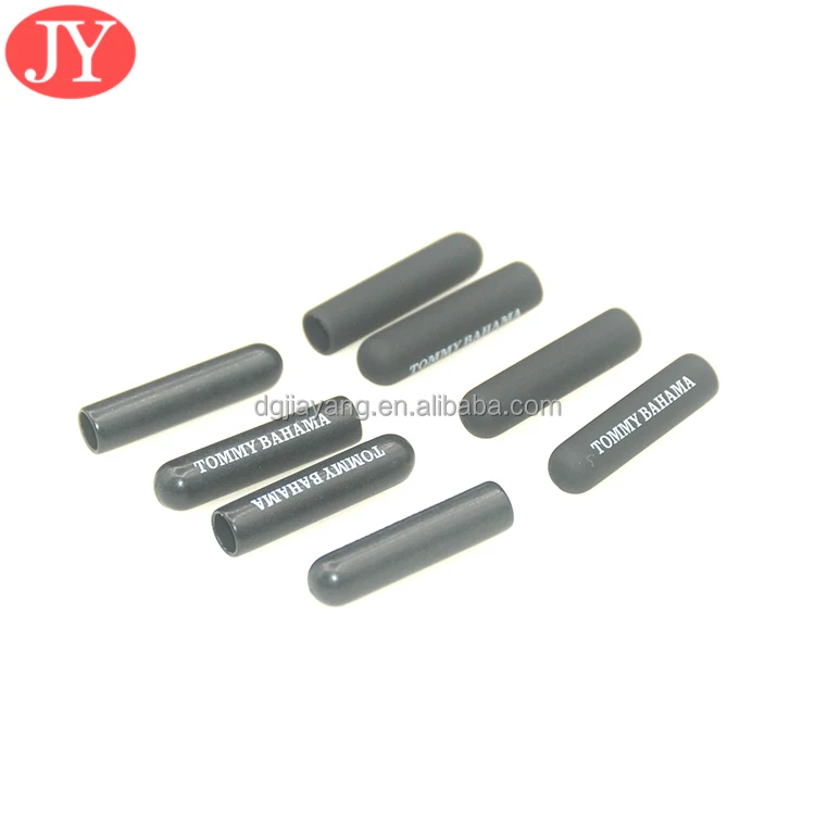 5 mm cotton flat string with ABS plastic aglet tips custom engraved logo on shoe lace tipping 5*3.8*20 mm glue aglet string tip