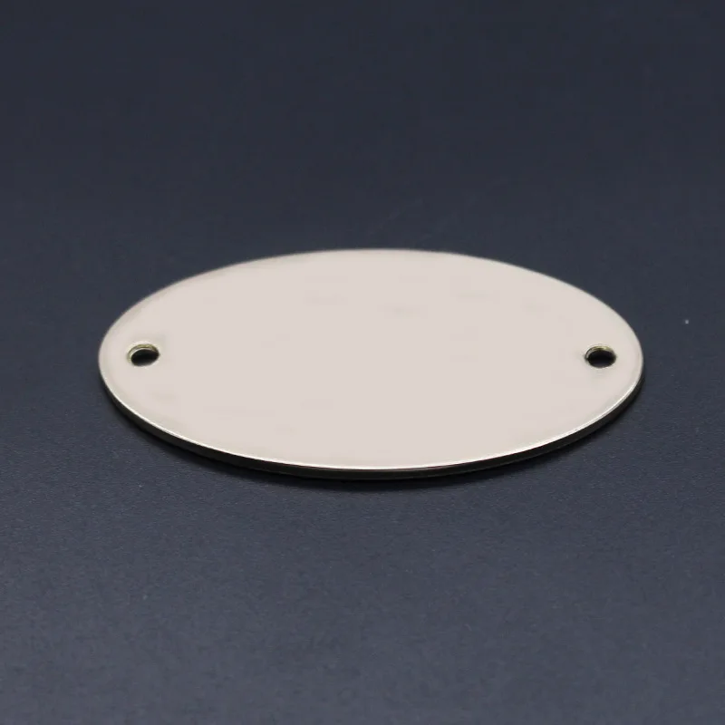 Custom Metal label Accessories Zinc Alloy material metal plate for wood