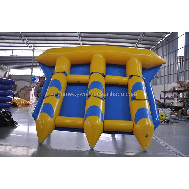 2024 inflatable fly fish toy /fly fish banana boat/water games flyfish for sale