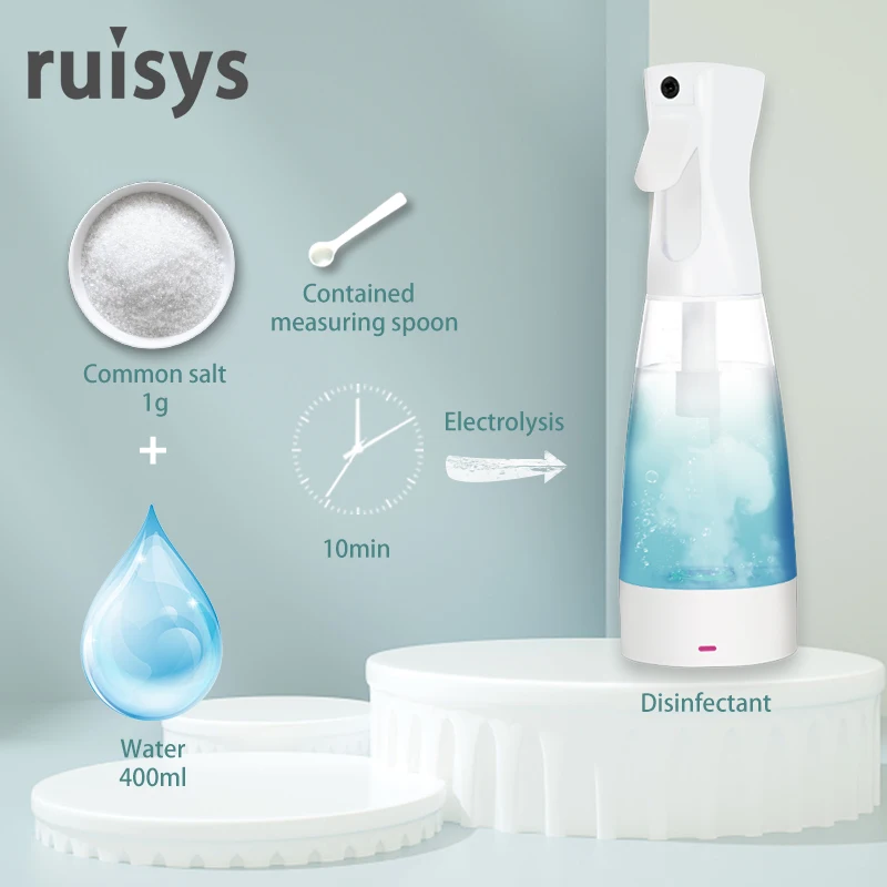 Ruisys бытовые электролизированные приборы для распыления воды HOCL генератор гипохлорита натрия