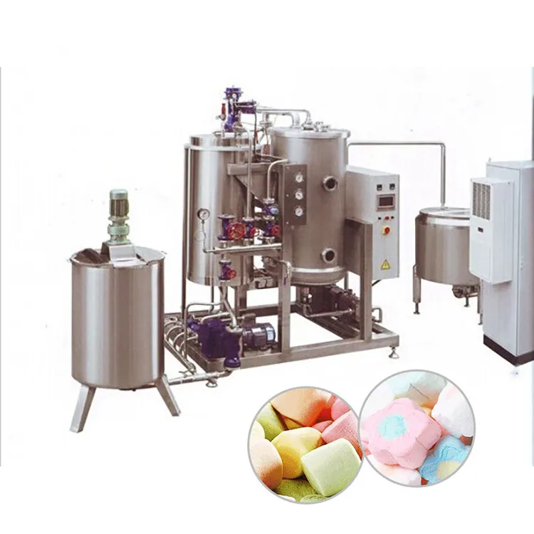 Full automatic cotton candy making machine marshmallow production line