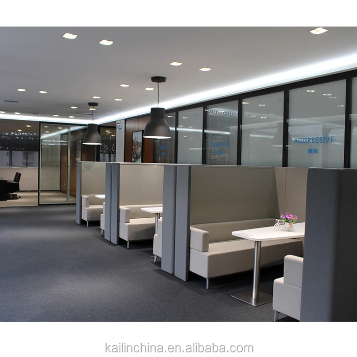 Офисный диван для частных встреч общения с высокой спинкой Коммерческая зона Современная Звукоизоляционная подставка