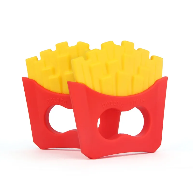 New Silicone Potato Chip Baby Teether Food Grade BPA Free For DIY Baby Necklace Pendant Oral Care Toys