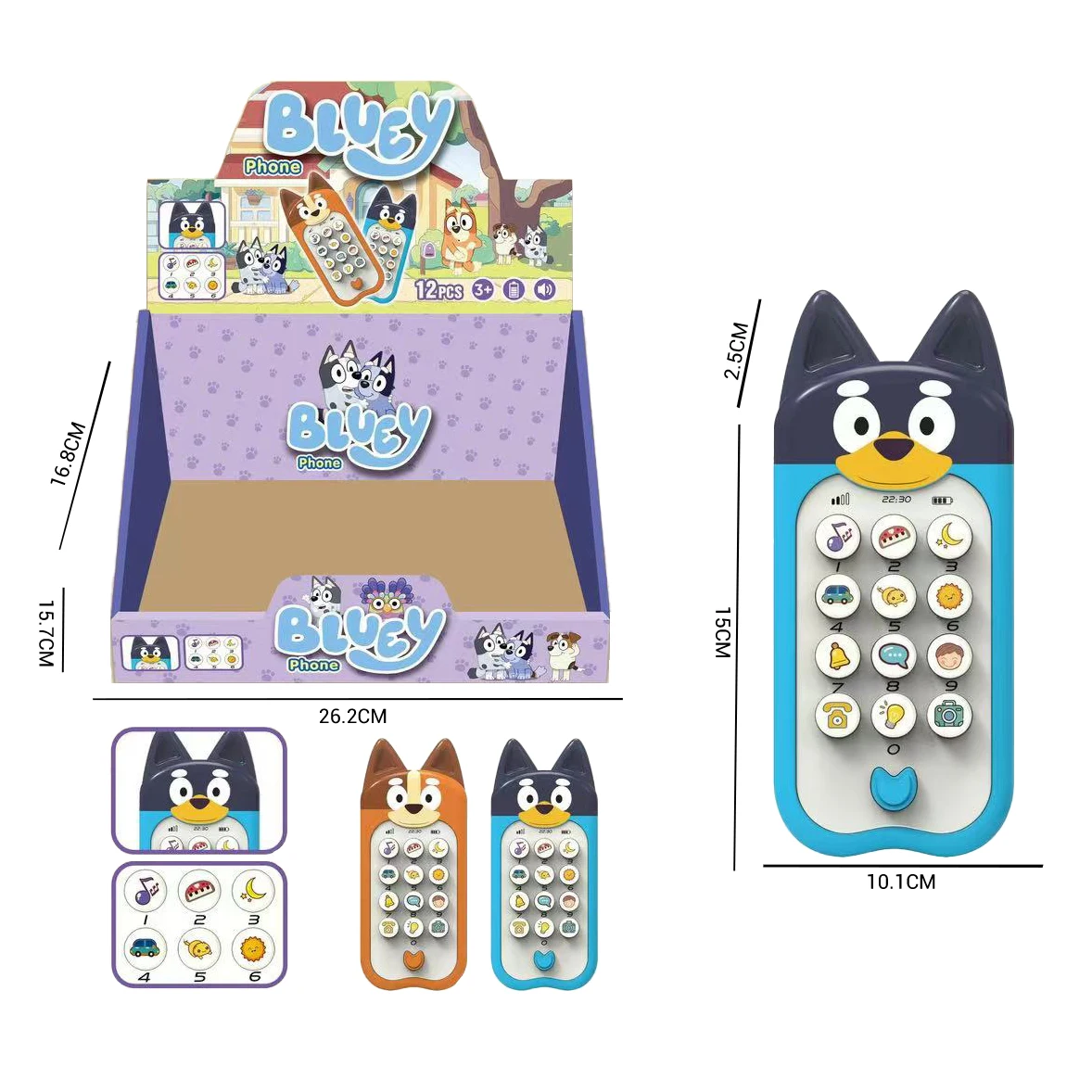 Kids Early Educational Multifunction Simulated Mini Handheld Cell Mobile Phone With Keypad Music Toys Sound Baby Musical Phone