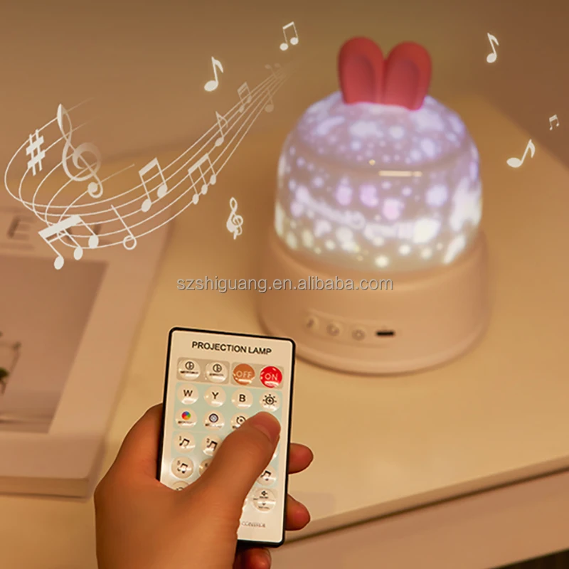 Cute Star Lamp Projector Light Colorful LED Night Lights For Kids USB Charging Rotatable Project Lamp