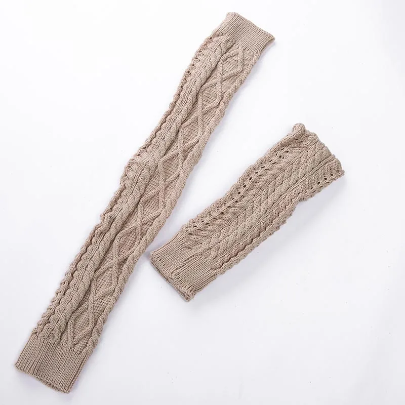 Winter leg warmer thigh high socks over the knee knitted wool warm socks
