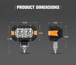NEWWIND 4Inch Cube Pods Fog Driving Lamp LED Work Light Working Headlights With DRL For Offroad SUV 4x4 Car Truck Accessories