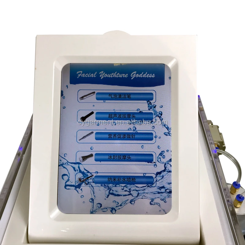 Water peel microdermabrasion hydro dermabrasion facial rf machine