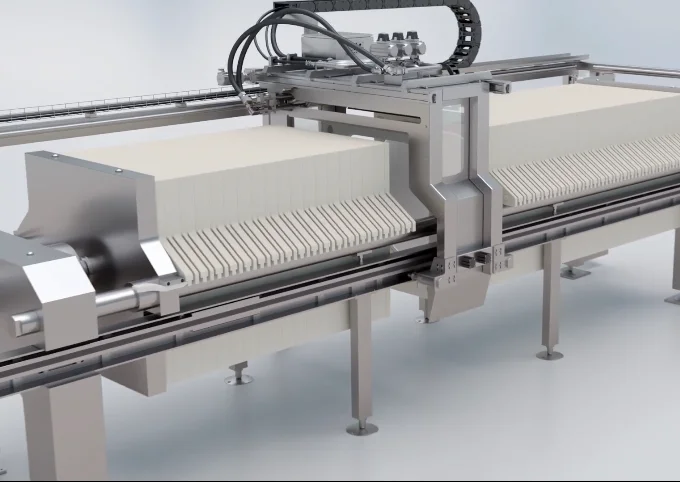 Automatic chamber filter press for concentrated mango pulp making/ Sand washing sludge filter press machine