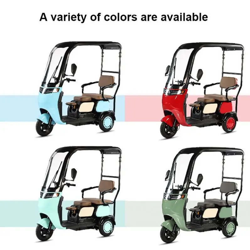 Wheel With Big Sea Water Pedal Tricycle/ Three Air Conditioner Adult Ev Vehicle Electric Motorized Carb Hub Motor 24V Tricycle
