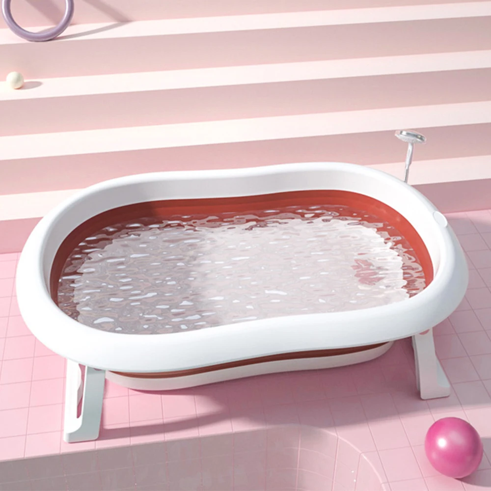 
Wholesale folding portable pp plastic baby bath tub 