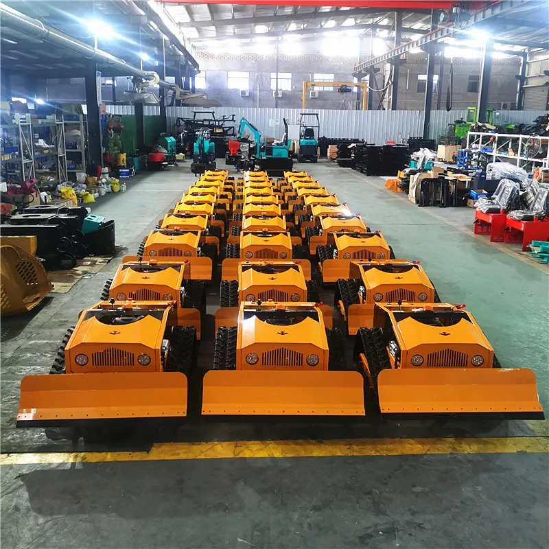 TADA Remote Control Mover Wireless RC Lawn Mower With Snow Shovel Blade