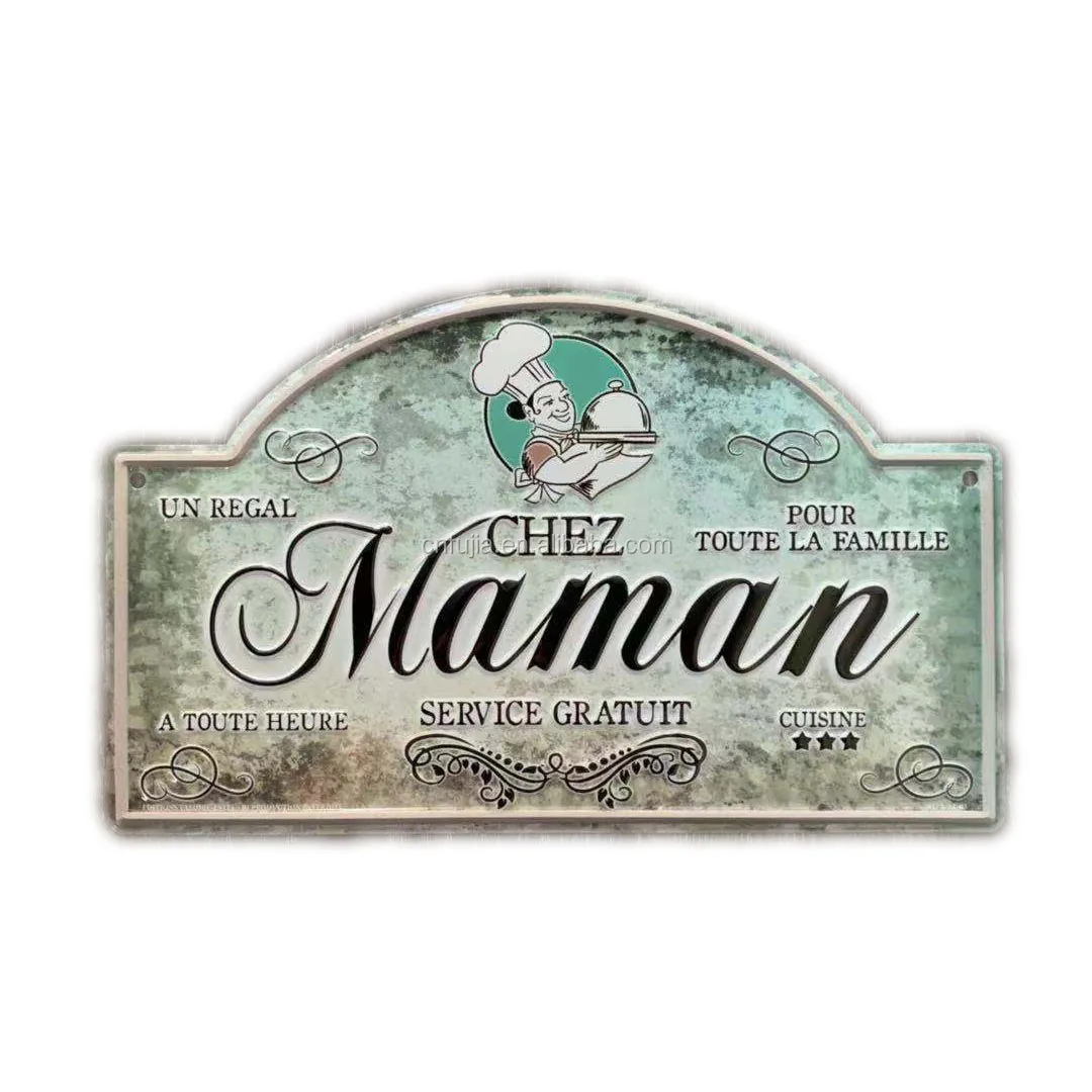 Customized  shaped Tin Plaque  Metal Craft  Home  Warehouse sign