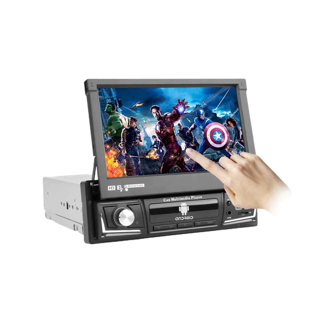 Jmance 7 inch Android radio 1 din car dvd player suitable for universal car gps navigation with android auto carplay