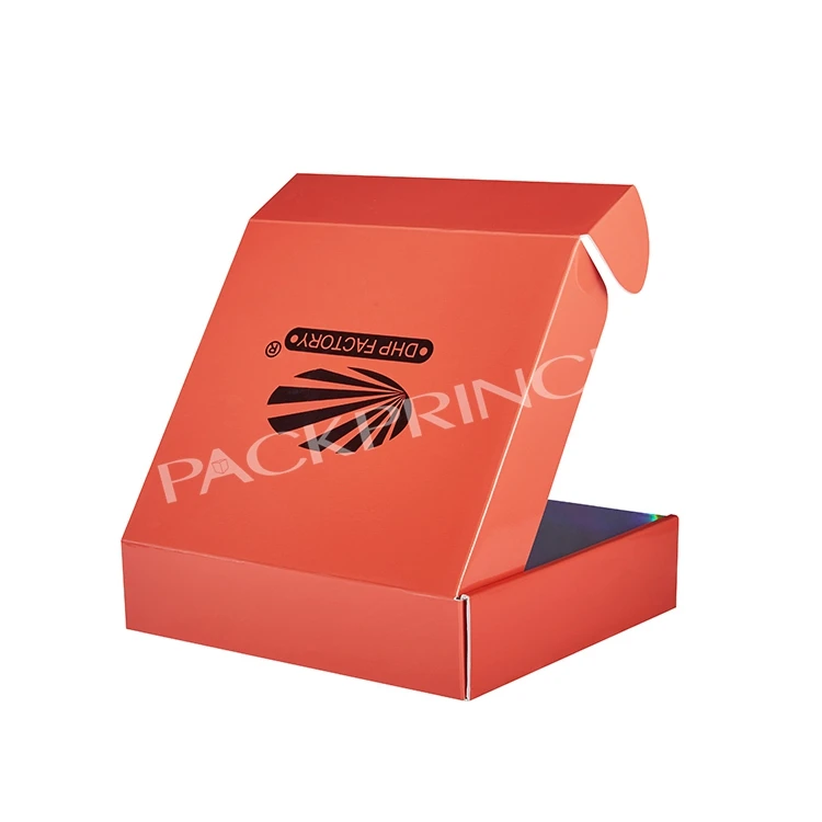 Custom Printed Carton Kraft Recycled Cardboard Zipper Tear Strip Mailer Packaging Corrugated Paper Shipping Steering Wheel Boxes