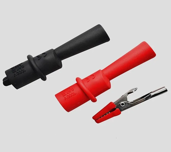 
BC5530130 Totally enclosed insulated alligator clips 2mm 1000V/10A 