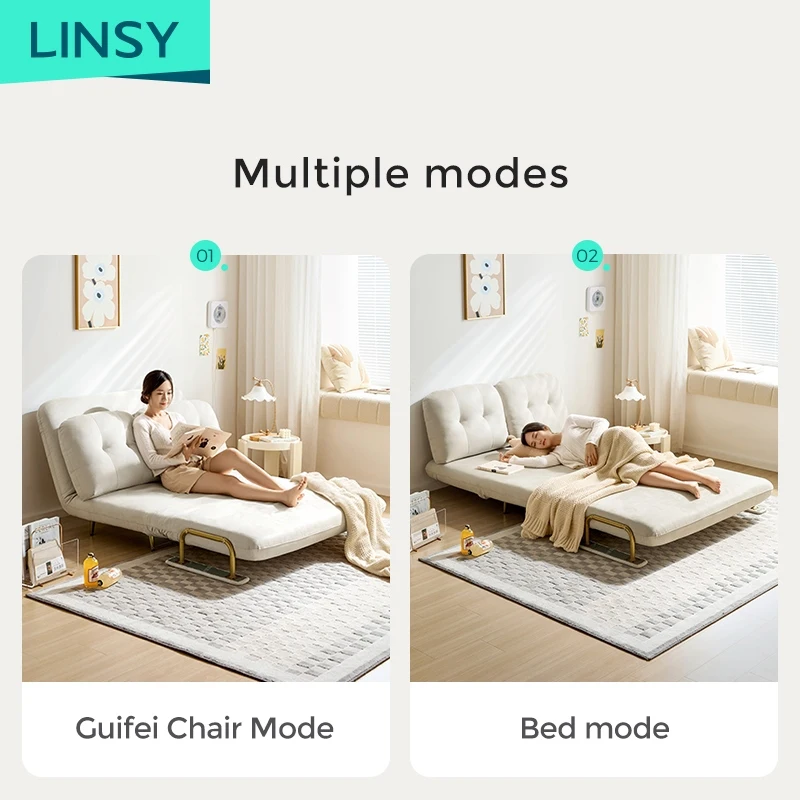 Modern Style Foldable Convertible Sofa Bed Leather Couch for Small Apartment Living Room New Style sofa bed