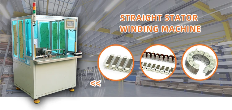 SMG unfolded stator winding machine for linear motors and fan motors