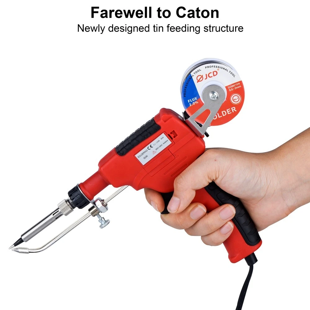 JCD CJ-129B Soldering Gun Automatic Hand-held Solder Iron Kit Welding Tool with Lead-free Wire