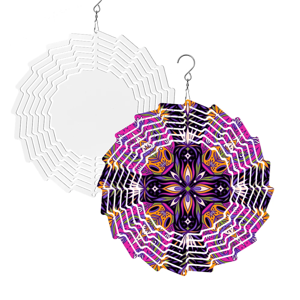 Subbank Sublimation Wind Chimes Wholesale Personalized Outdoor Hanging Decorative Blank Sublimation Wind Chimes