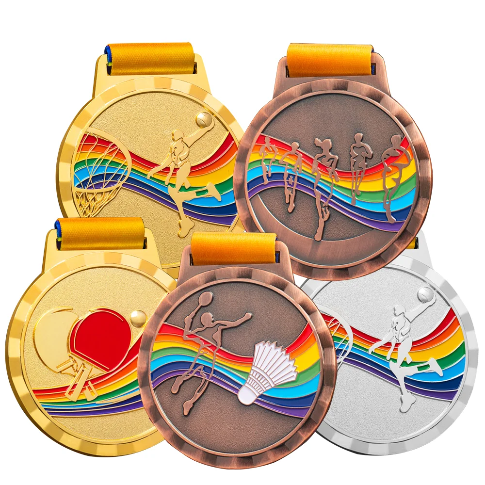 Medals silver bronze gold custom copper medal souvenir metal crafts  metal custom 3d design gold foil own medal