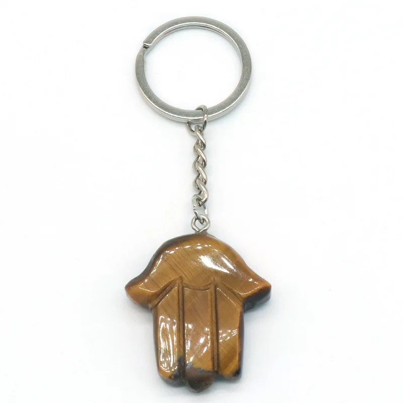 Розовые кварцевые руки брелок с кристаллами Оптовая продажа оптом мешок для исцеления камни кулон для поделок медитация орнаменты