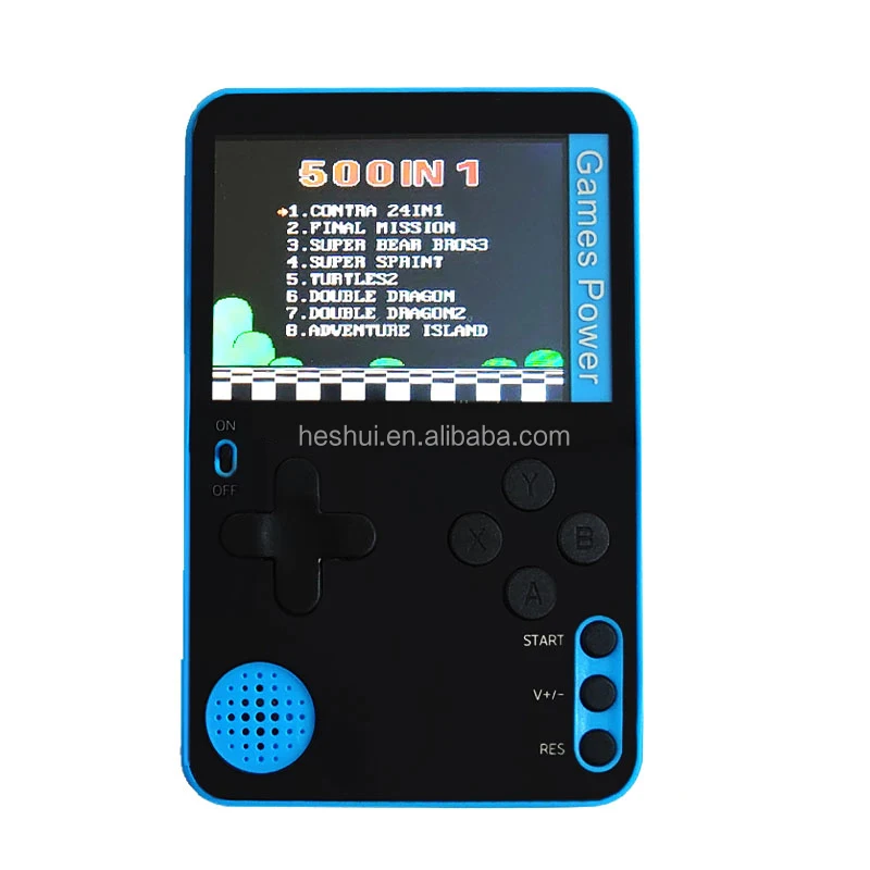 K10 2.4 inch Retro Handheld Retro Game Console 500 games super thin 6.5mm Video  Portable Handheld Mini Game Consoles Gamepad