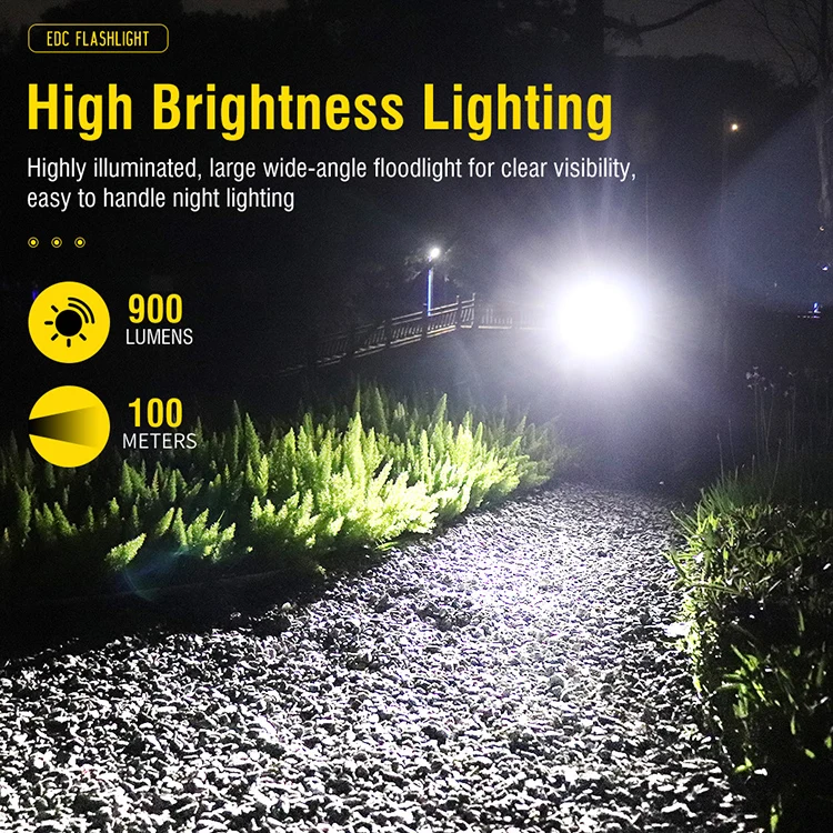 Фонарик V7 для повседневного использования 1100 лм миниатюрный фонарик-брелок перезаряжаемый Ipx5 водонепроницаемый многофункциональный цветной светодиодный мини-фонарик