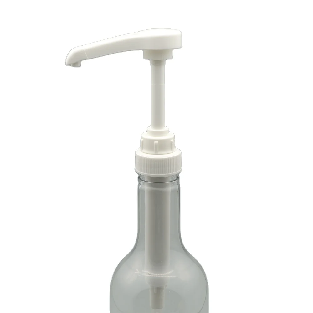 Syrup dispenser pump with long nozzle, food grade China in Torani syrup dispenser pump with PP in black
