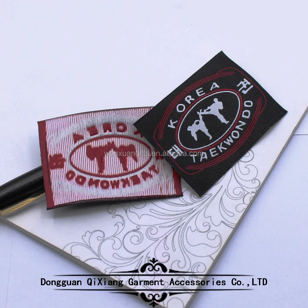 custom woven label White woven labels woven label for clothing