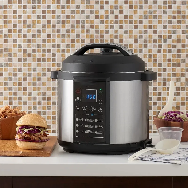 2023 Custom Programmable Digital Pressure Cooker, 6 Quart Cooking ribs steaming rice kitchen smart appliances oem odm