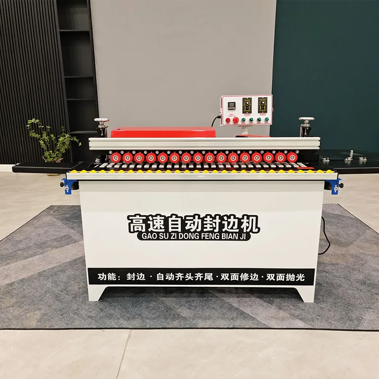 Small Plywood Edging Machine Automatic Edge Band Trimmer Machine Pvc Edge Banding Machine