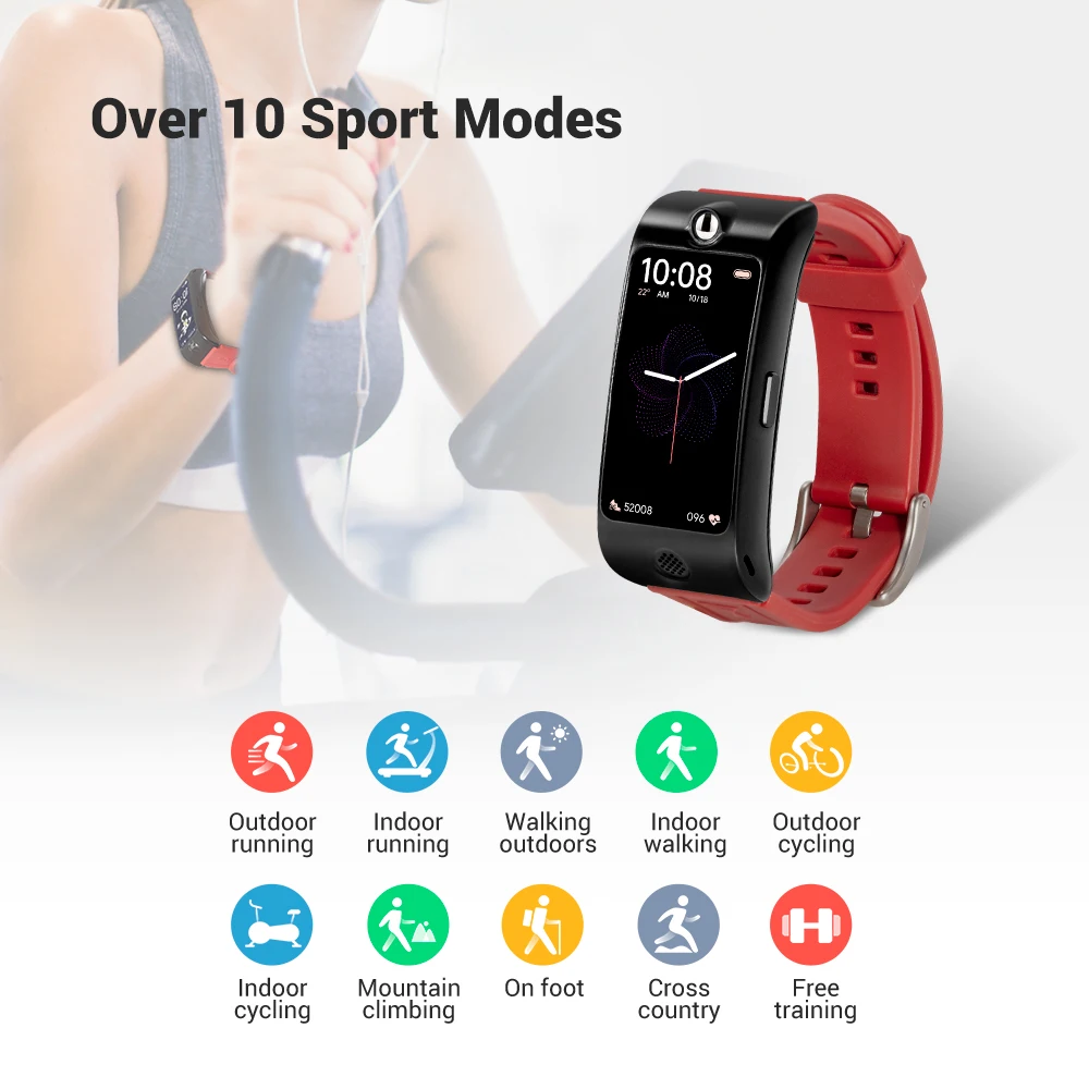 ROCAR C Smart Watch with Alcohol Test  Blood Oxygen Heart Rate Stress Monitor 1.47 AMOLED Screen Smart Band Waterproof