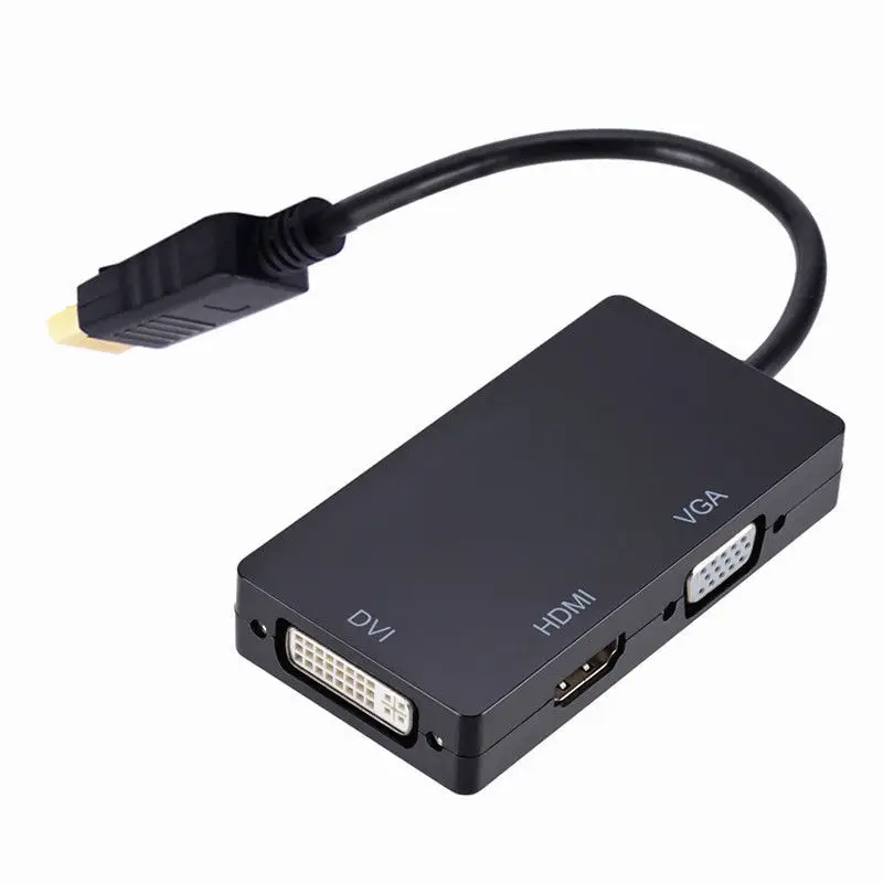 
3 in 1 displayport to VGA +HDMI + DVI adapter dp to vga connector for computer 