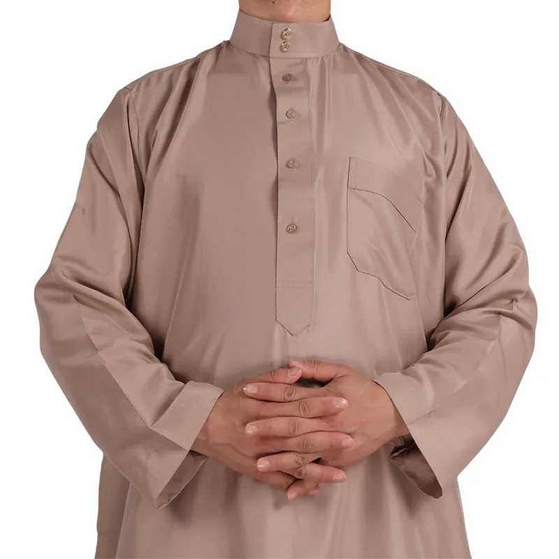 Арабская мужская одежда Daffah Thobes однотонный кафтан мужской таоб мусульманский