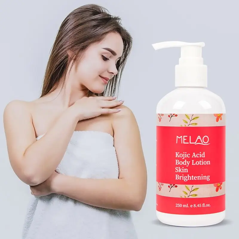 XBY OEM Private Label Skin Brightening Lightening Luminous Organic Best Parfumed Turmeric Kojic Acid Whitening Body Lotion