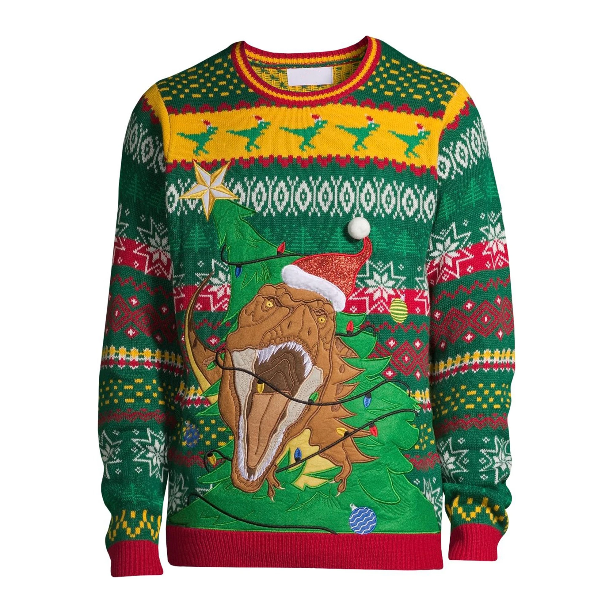 
Latest Design Pattern Jacquard Knitwear Pullover Custom Mens Ugly Christmas Sweater 