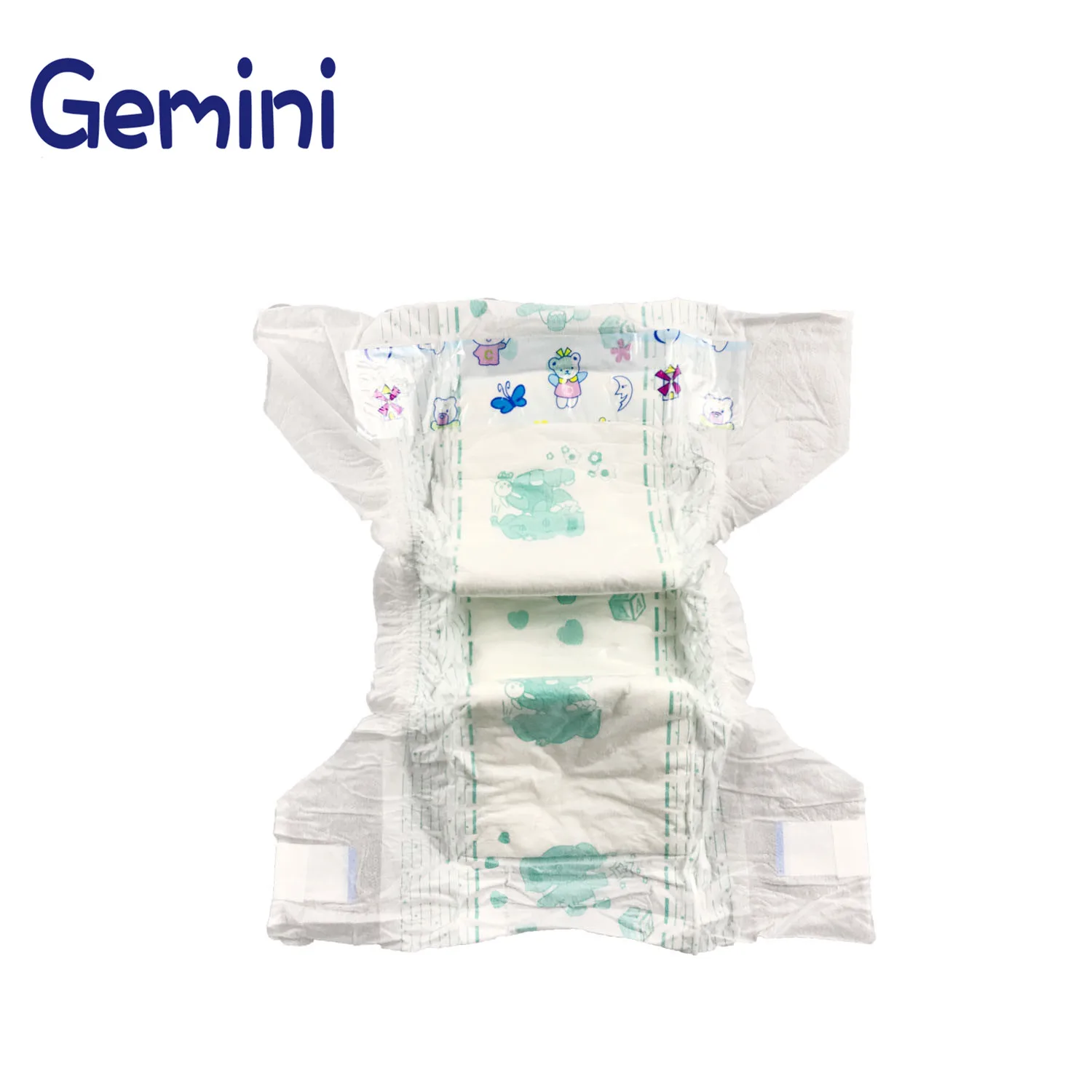 Cute animal embroidered elastic baby diaper pants new born baby soft cotton panty diaper