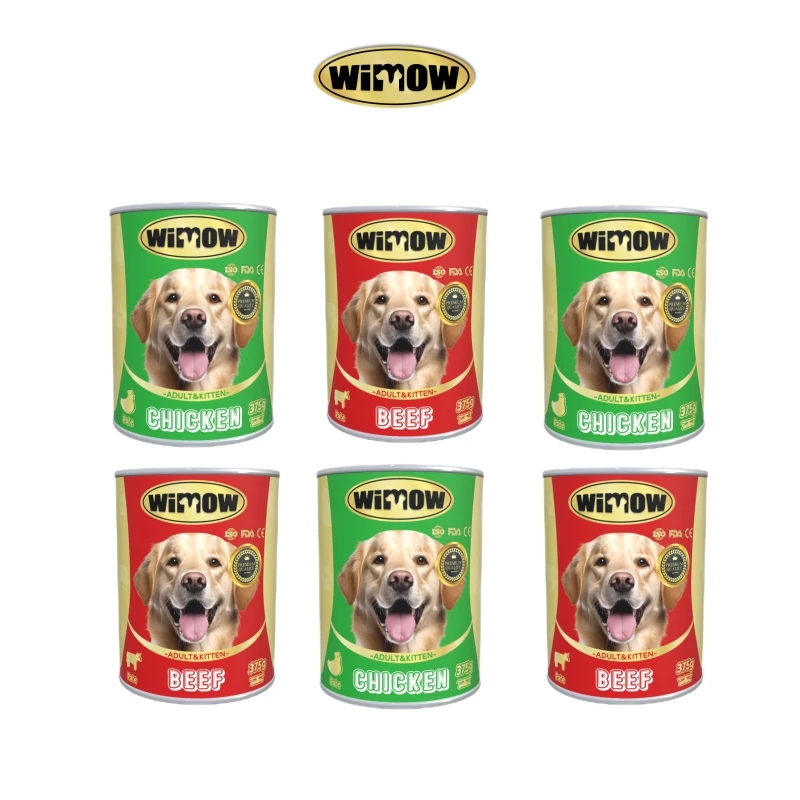 Manufacturer Canned Dog Staple Chicken/Beef Recipe Full Carton 20 Cans Wet Pet Food