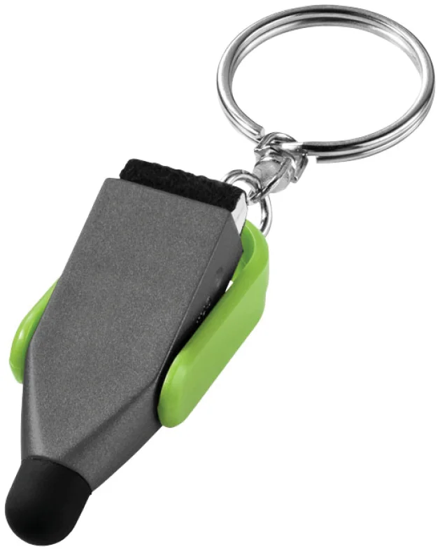 Promotional custom modern design promotional gift multi function keychain  Giveaway point stylus pen with keychain