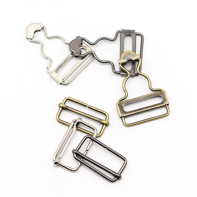 Factory direct metal adjuster sliding adjustable suspender gourd buckle