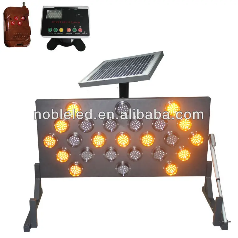 15 Lamps Light Led Road Traffic Safety Arrow Board