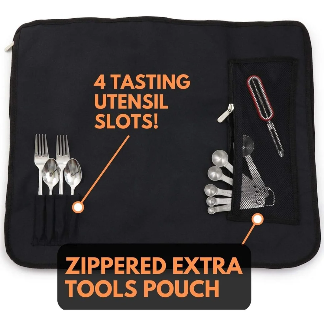 High Quality Plastic Chef Tool Kit Knife Roll Storage Bag chef knife bag