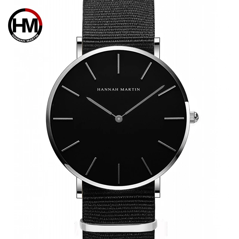 Hannah Martin CH02 Men Watch Top Brand luxury Life Waterproof Quartz WristWatch Fashion Leather Business Boys Watches