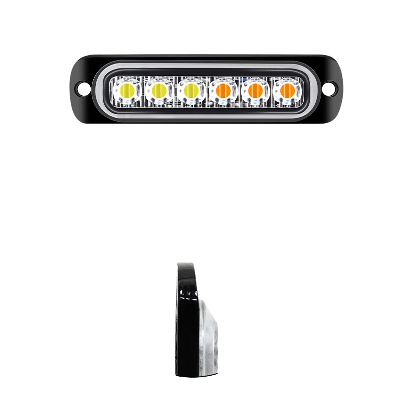 Truck LED Side Lights 6LED Burst Signals for Pickup Forklift 6 Signal Lights